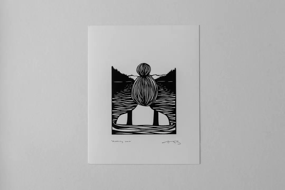 "Morning Swim" 8x10" print