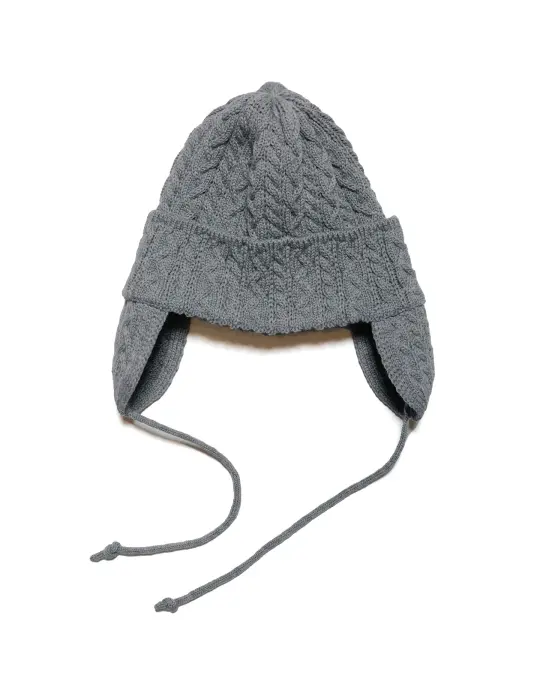 Found Feather Lost & Found Elias Knit Flightcap Italian Merino Wool Blue