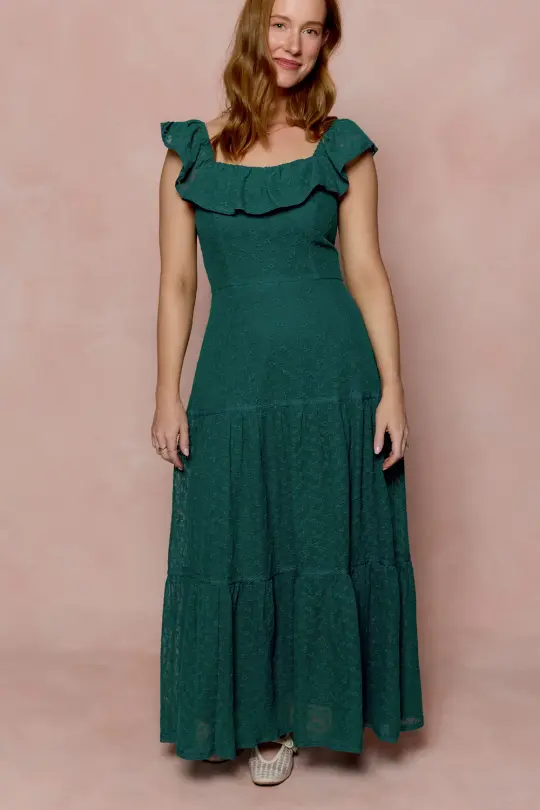 Alaina Dress in Deep Sea Lace