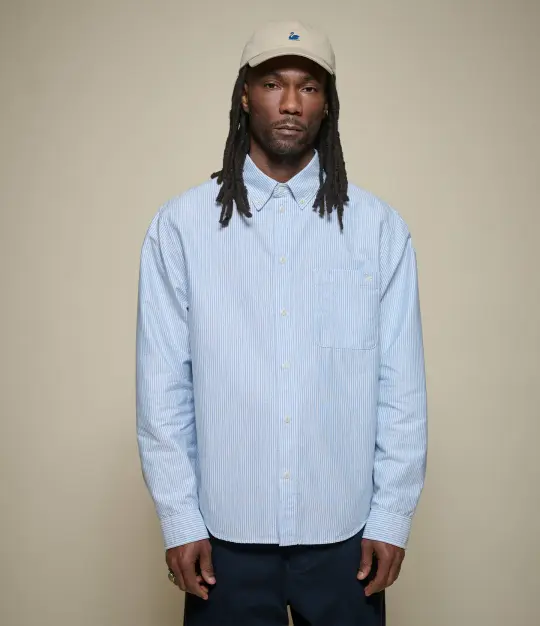 Button-Down Cotton Oxford Long Sleeve Shirt