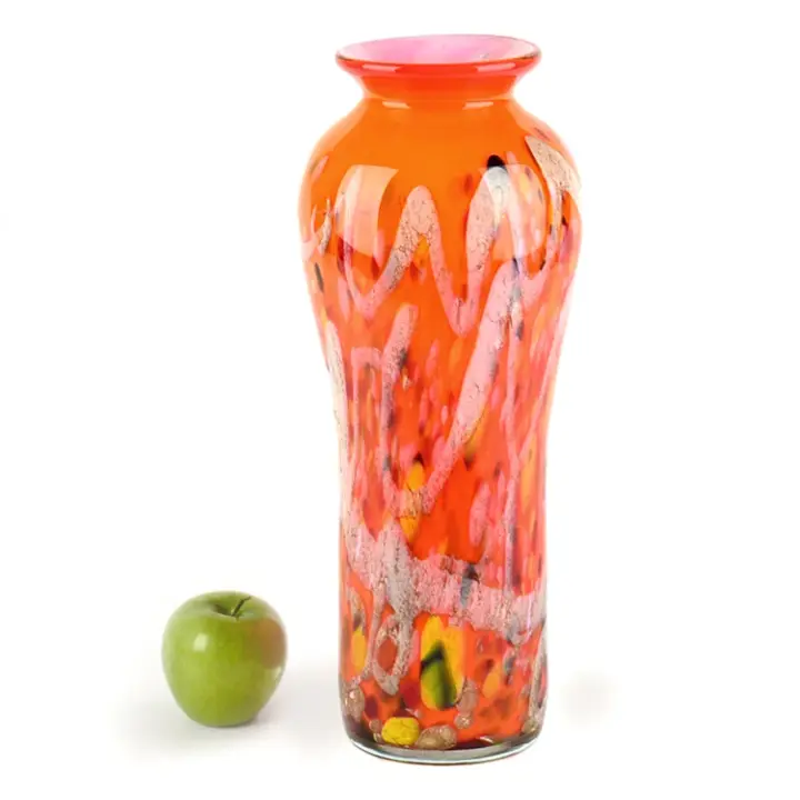 Russian Artisan-Crafted Handblown Vase