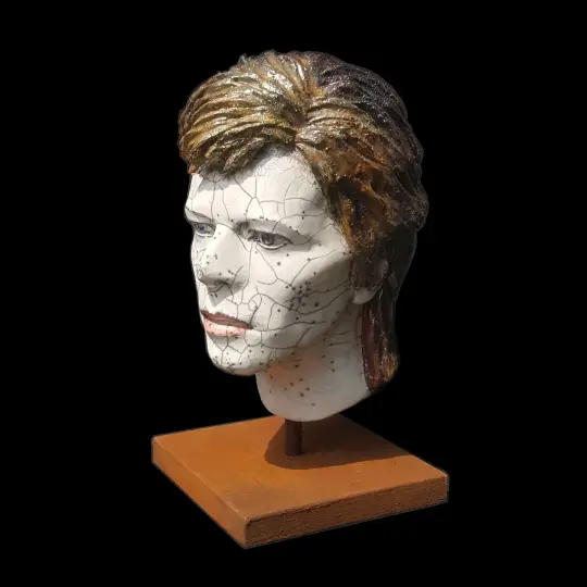 *SALE* 'Ziggy' Ceramic Sculpture (Unique Raku Piece)