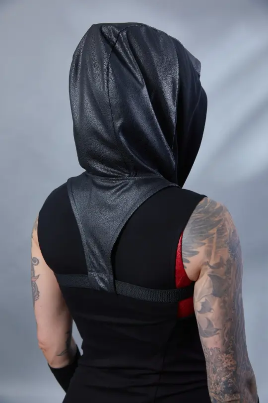 ERH Faux leather hood