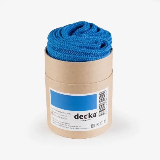 Decka Cased Heavyweight Plain Socks - Blue
