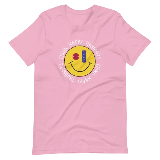 :) happy thoughts :) tshirt (LILAC/BLACK)