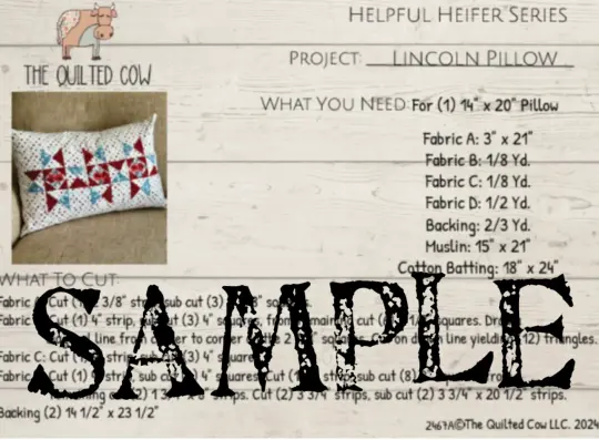 Helpful Heifer Lincoln Pillow