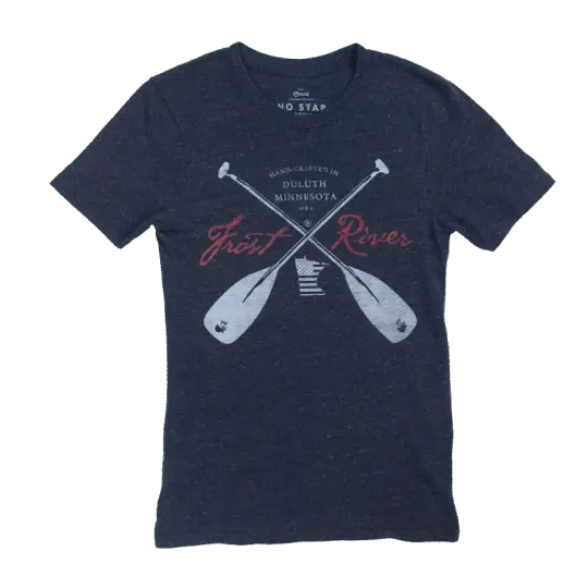 Men's Navy Crossed Paddles T-Shirt
