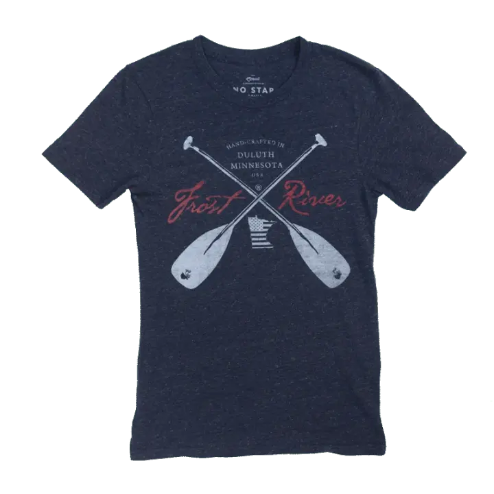 Men's Navy Crossed Paddles T-Shirt