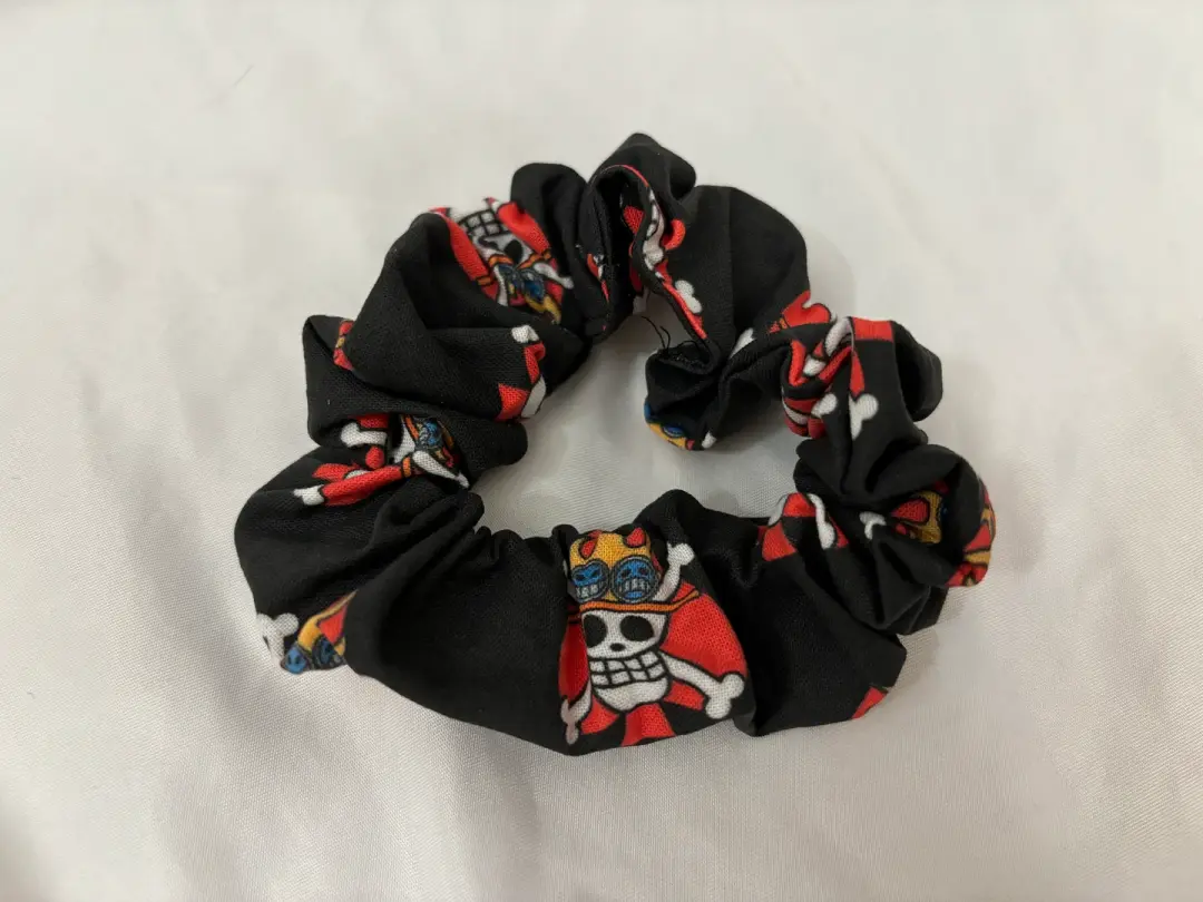 Flaming Pirate Scrunchie