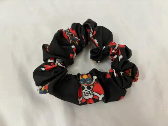 Flaming Pirate Scrunchie