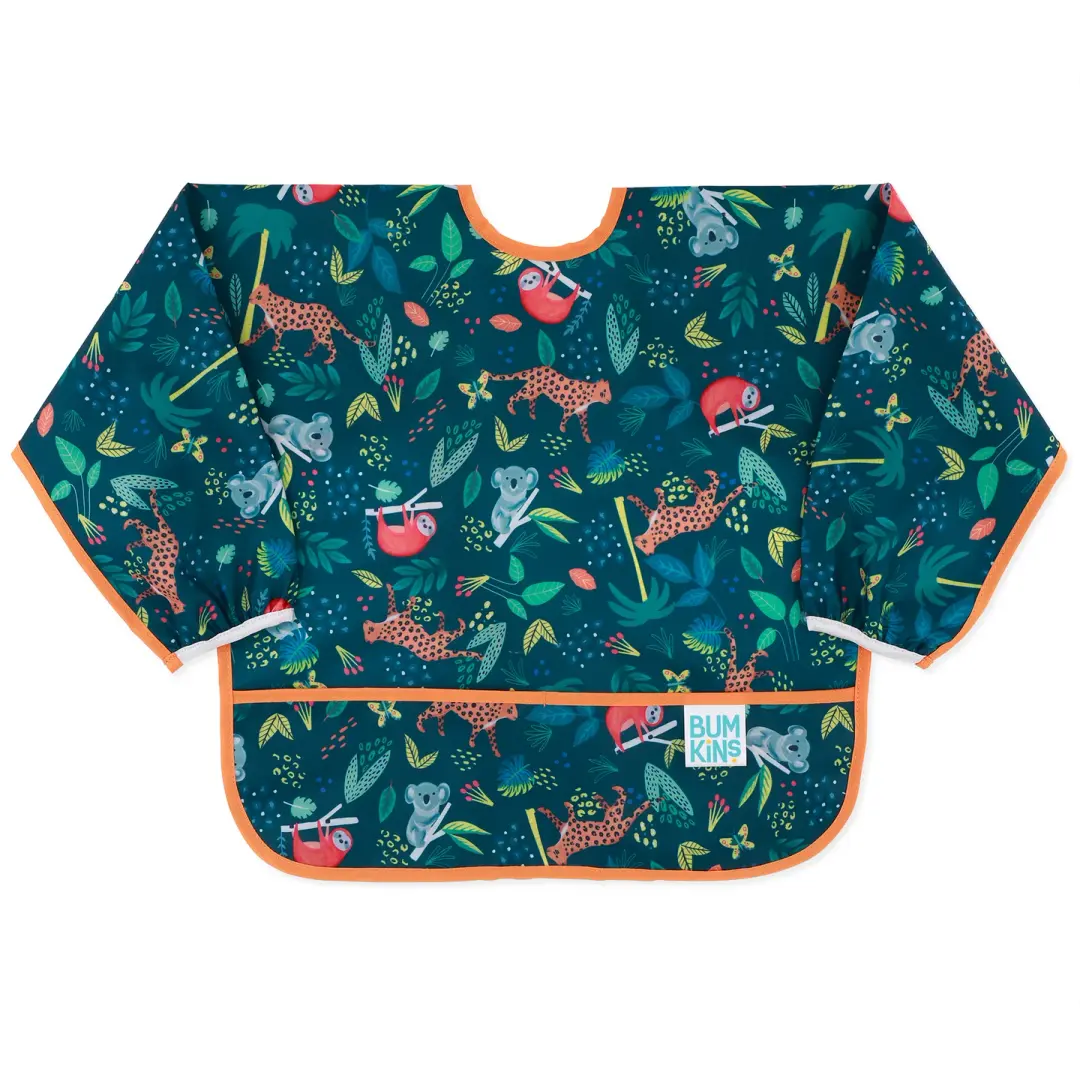 Sleeved Bib: Jungle