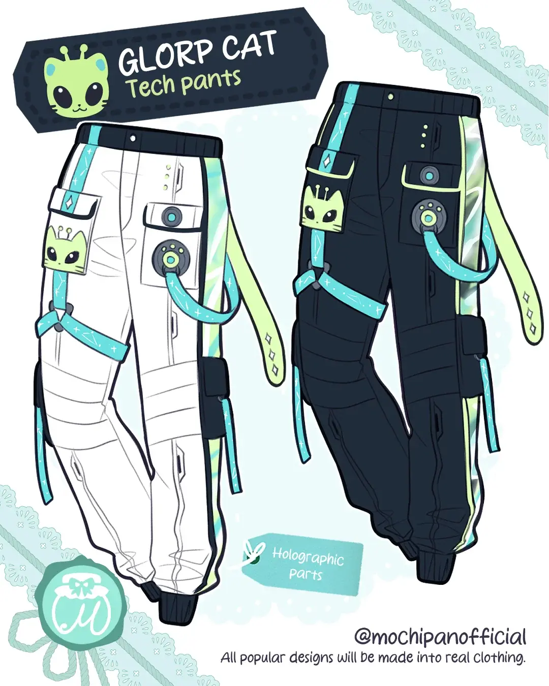 (Interest Check) Glorp Cat Tech Pants