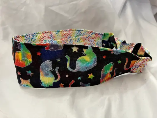 Rainbow Cats Reversible Headband