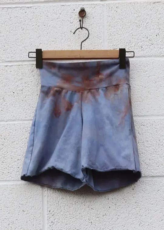 OOAK - Simplicity Shorts  / XS / Heavy Stretch Cotton / Ice Dye (292)