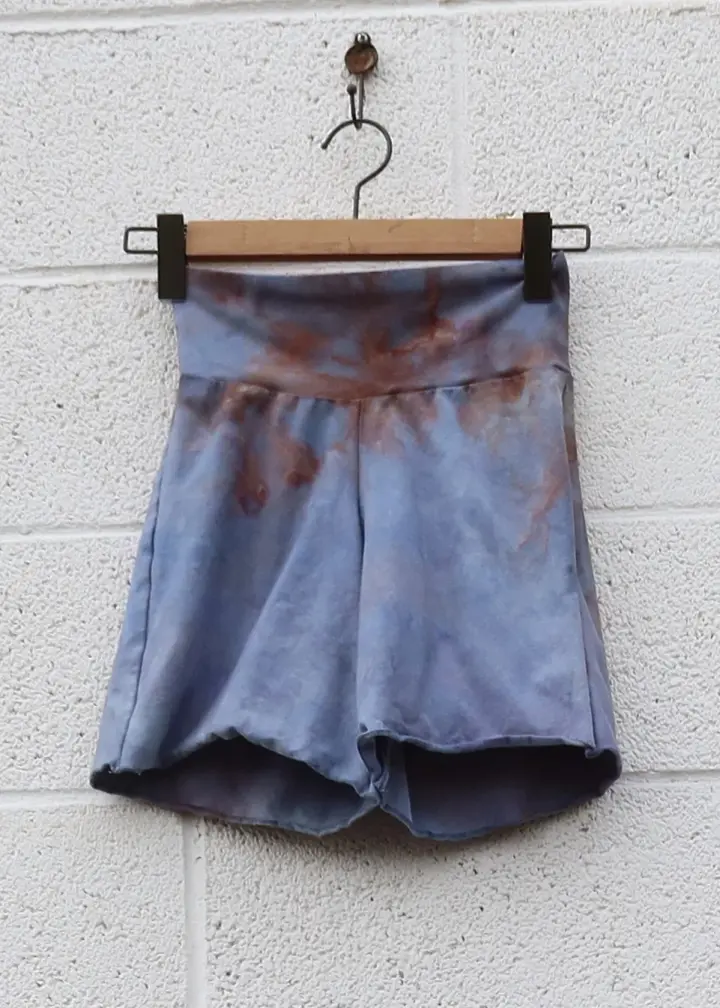 OOAK - Simplicity Shorts  / XS / Heavy Stretch Cotton / Ice Dye (292)