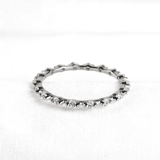 Stackable Clear Crystals Ring