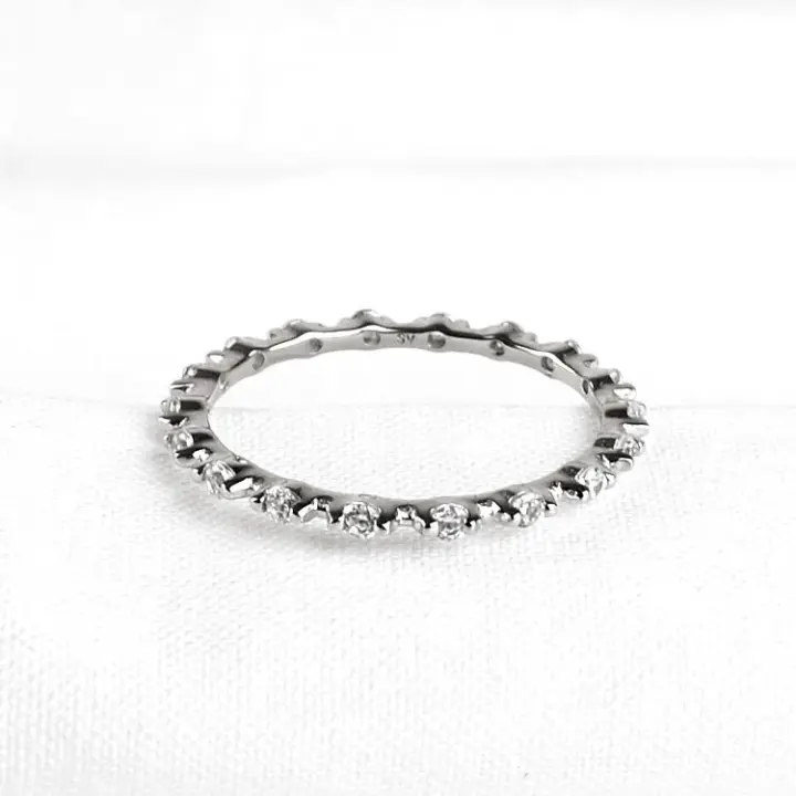 Stackable Clear Crystals Ring