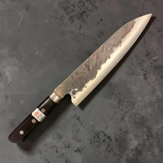 Teruyasu Fujiwara Denka Aogami Super Gyuto 195mm Western Handle