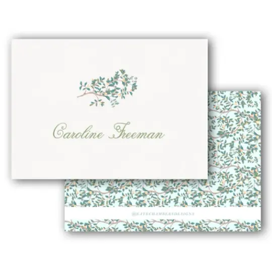 Botanical Fruit Tree Landscape Women's Enclosure Card