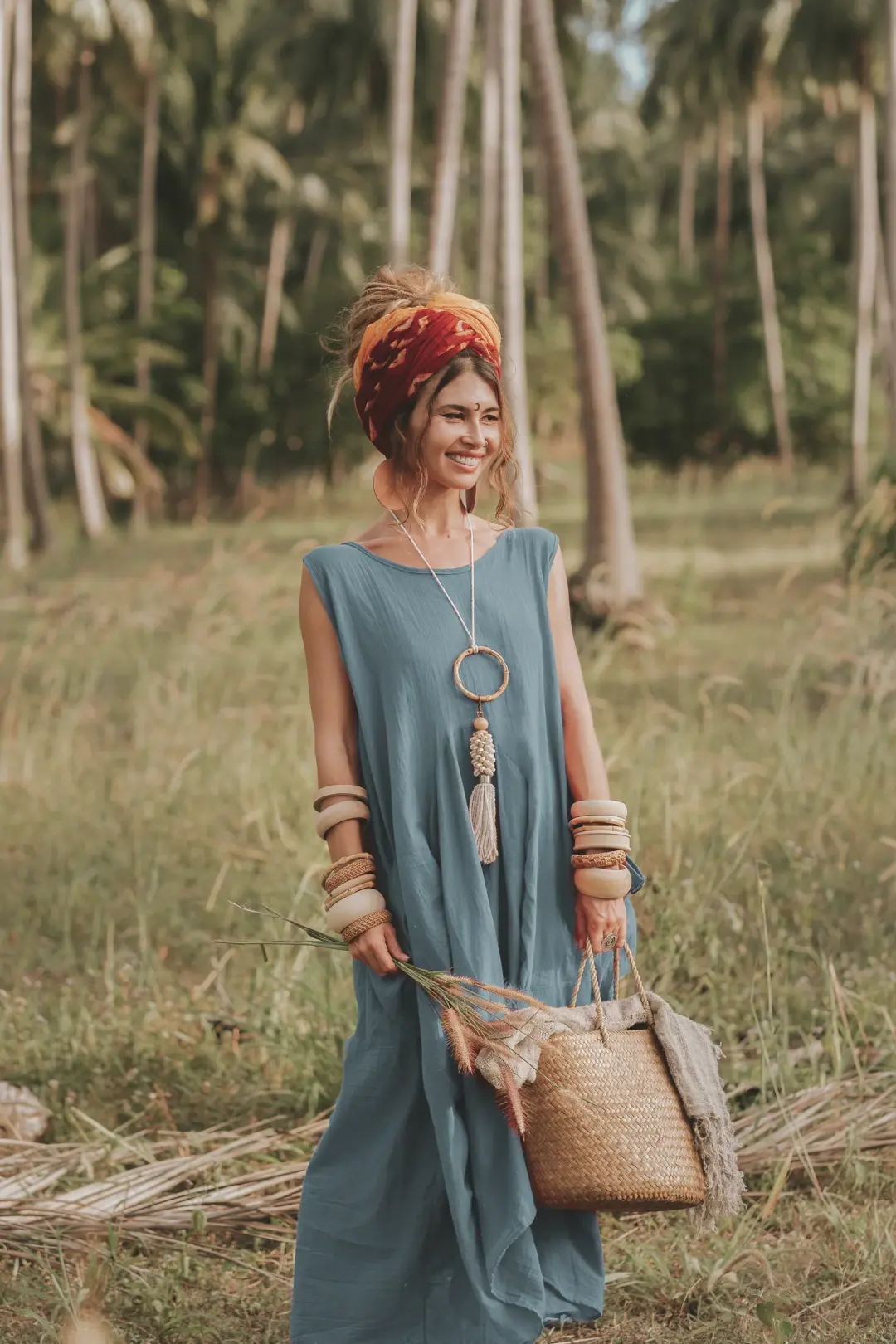 Midaxi Dress Wayan Pine