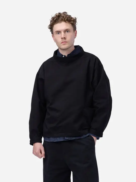 Smock ~ Black Peached Twill