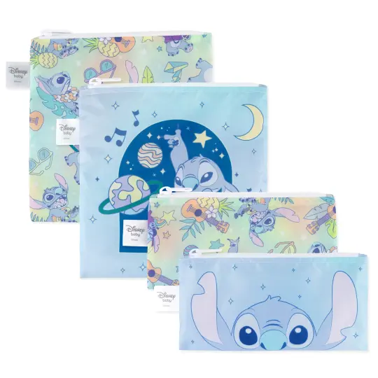Reusable Snack Bag 4 Pack: Stitch Universe
