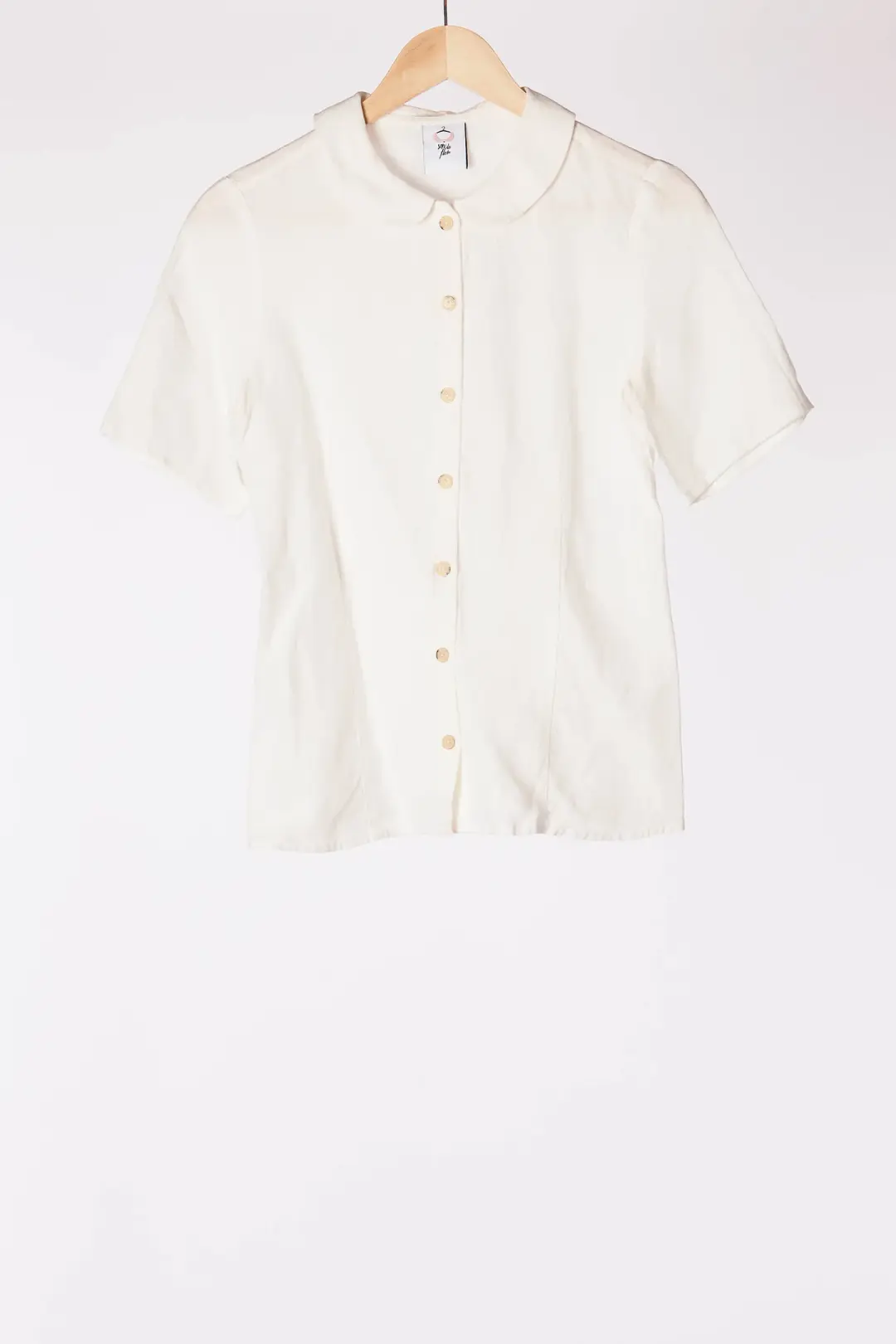 Classic Shirt, Short Sleeve, White Magnolia