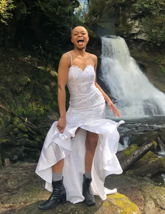 Vintage wedding dress with Matching Shawl