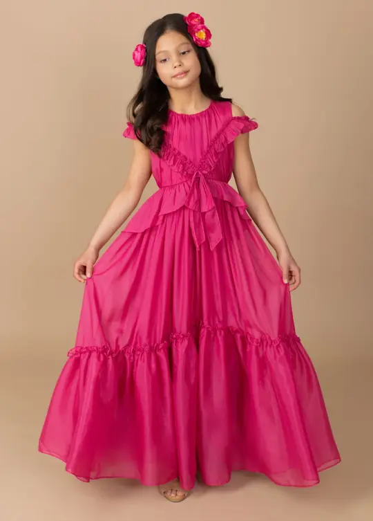 Emmy Dress in Fuchsia