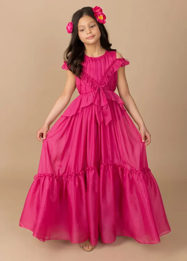 Emmy Dress in Fuchsia