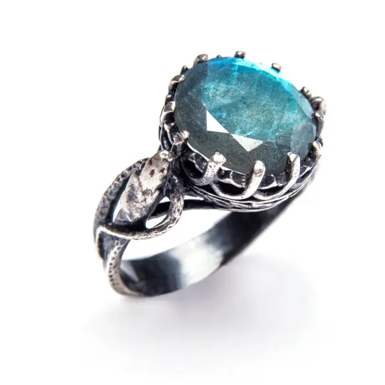 *Sold Out * The Lovers Ring: Sterling Silver & Labradorite
