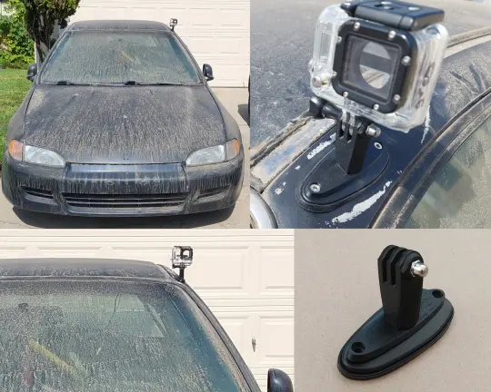 1992-1995 Honda Civic GoPro Antenna Mounting Plate (Go Pro Camera Adapter)