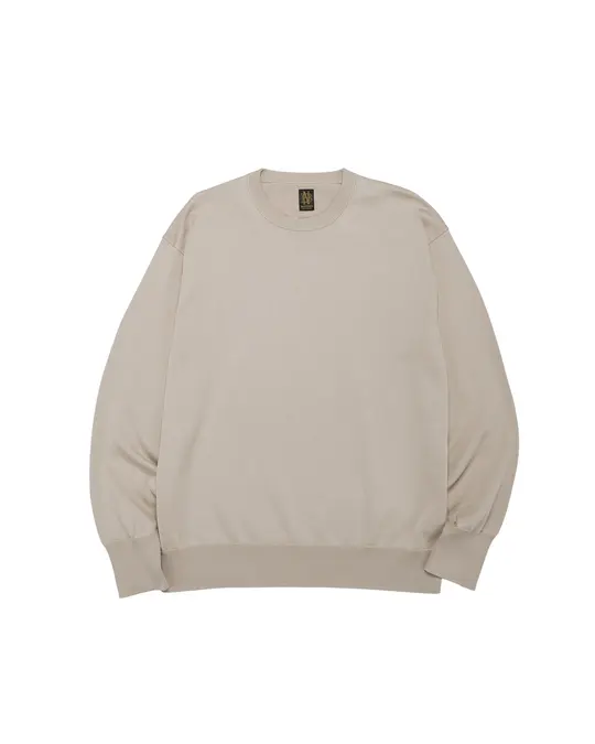 Batoner Caribbean Sea Island Cotton Crew Neck Greige