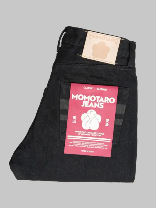 Momotaro Jeans MMJZ1201 15.7oz #200 "Classic" Tapered Jeans Black
