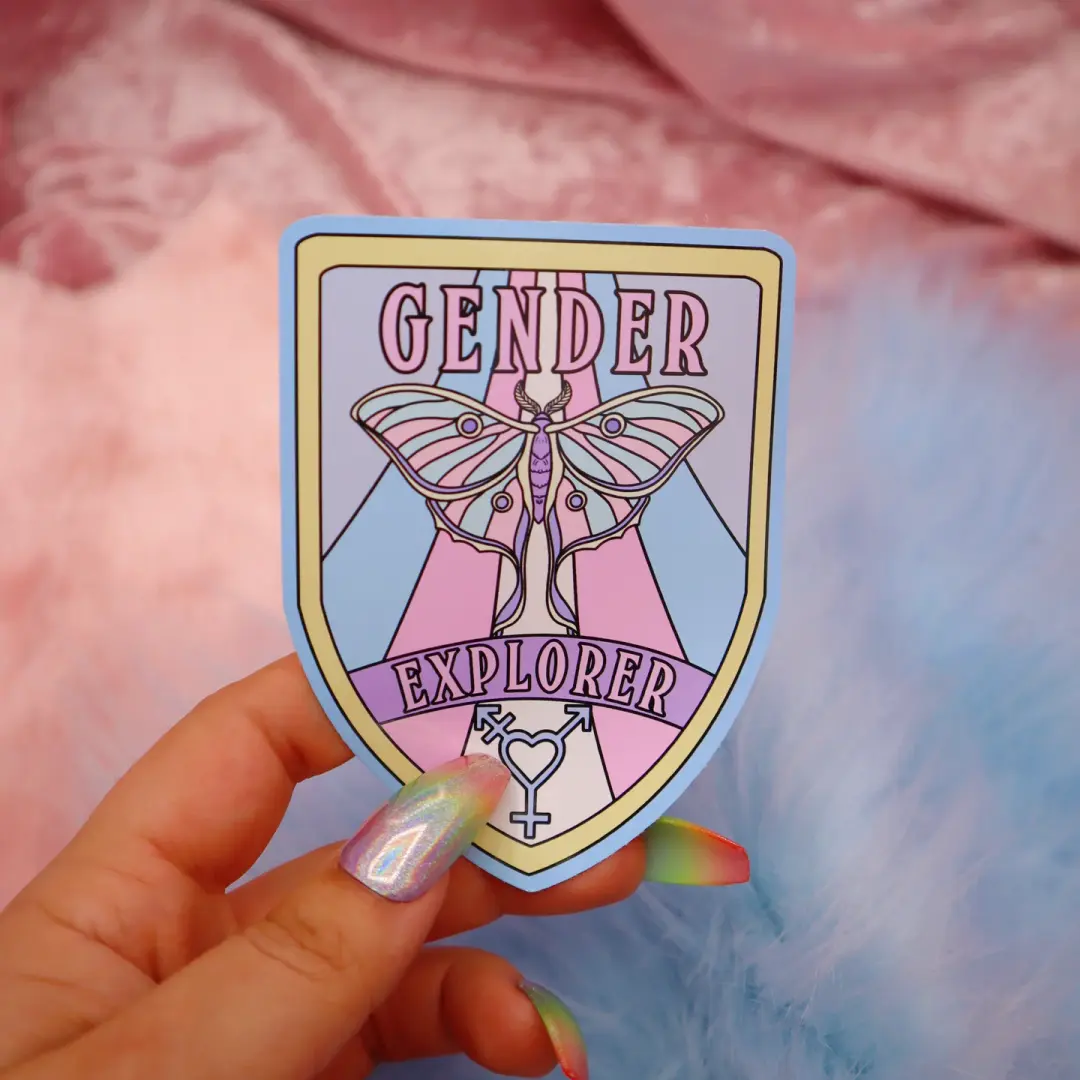 Gender Explorer Large Vinyl Sticker