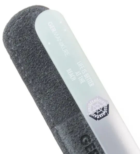 "Life Is Better At The Beach" Germanikure Mantra Nail File and Leather Sleeve
