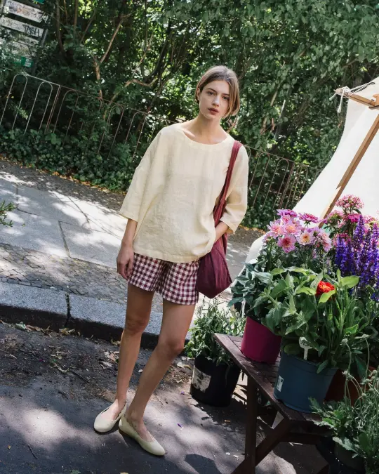 MAIN casual linen shorts