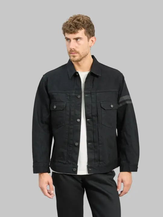 Momotaro Jeans MMGJ1102 15.7oz #002 "Classic" Denim Type II Jacket Black