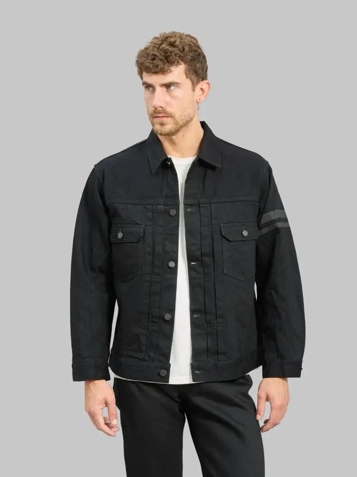 Momotaro Jeans MMGJ1102 15.7oz #002 "Classic" Denim Type II Jacket Black