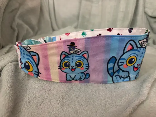 Bird and Cat Reversible Headband