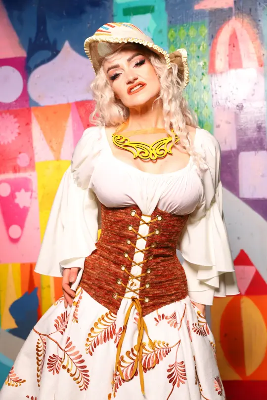 Wench Underbust Corset in Rustwater - The World of Laughter and Hopes Collection