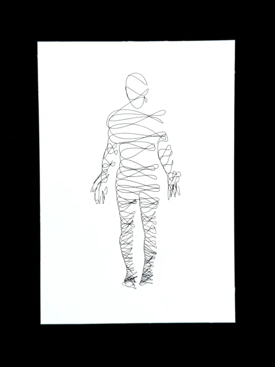 Silhouettes 03 — 5x7" pen plot