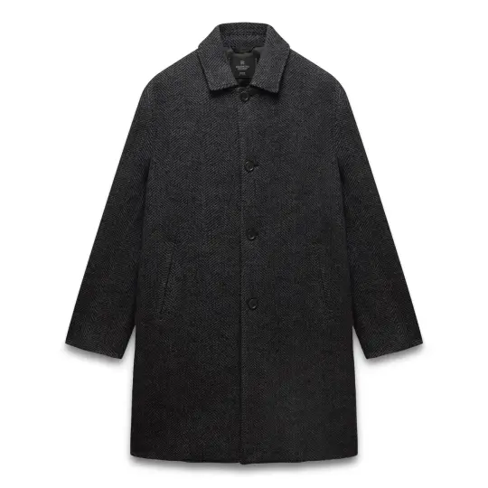 Wool Herringbone Scout Coat