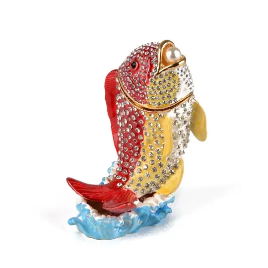 Fish with Pearl Trinket Box
