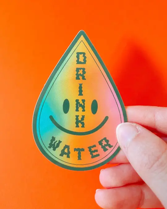 Drink Water Sticker