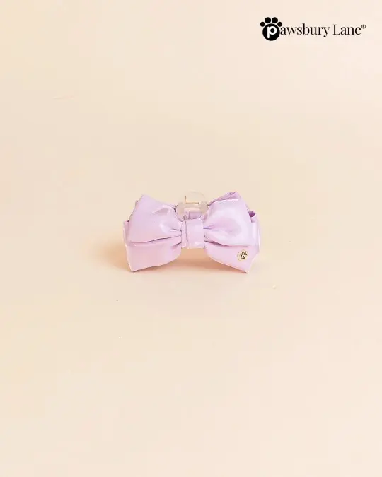 The Satin Collection - Bow Claw Clip - Lilac