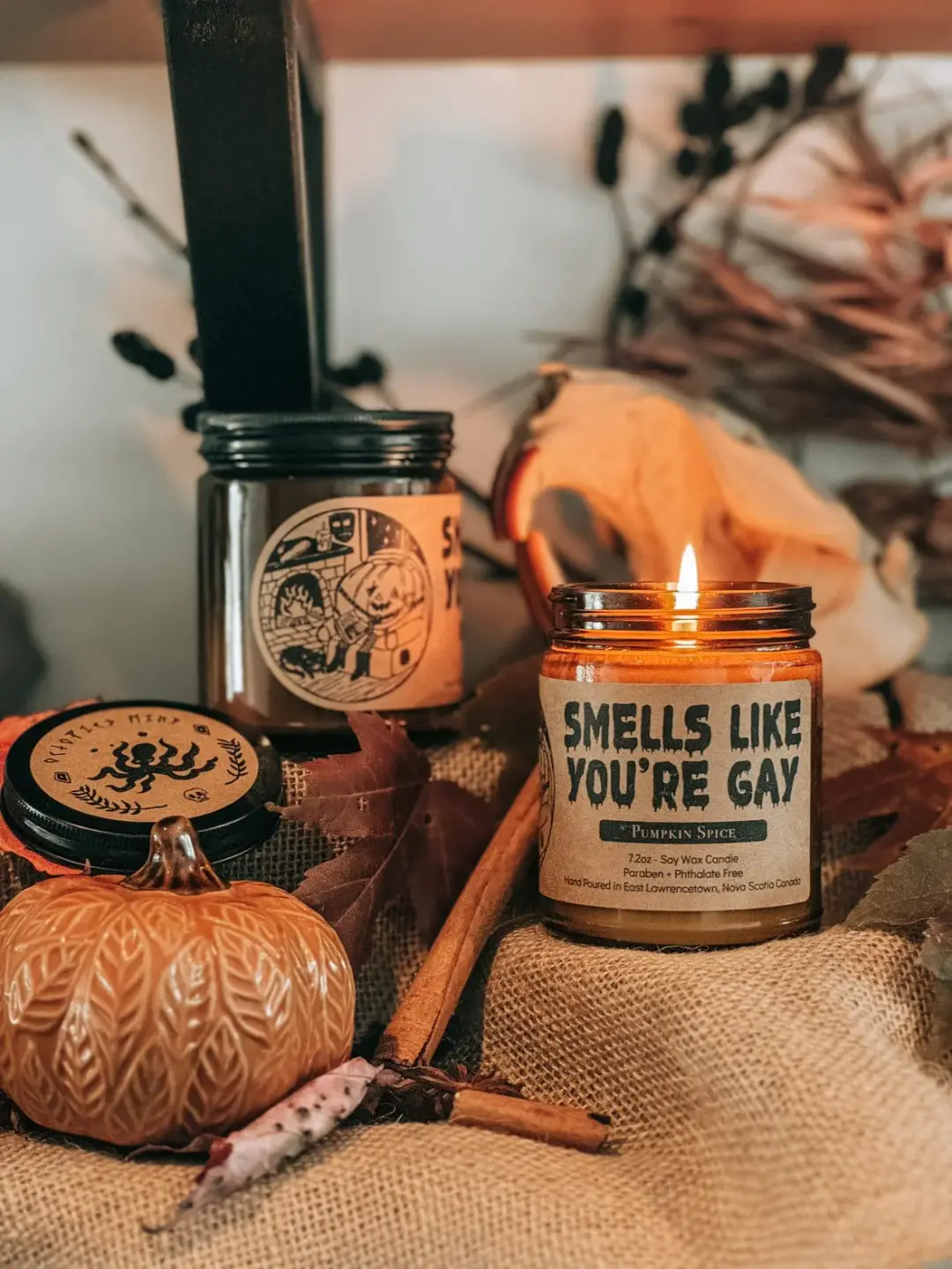 Smells Like You're Gay Candle - Pumpkin Spice