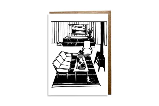 "By the Fire" card