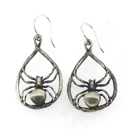 Orb weaver earrings