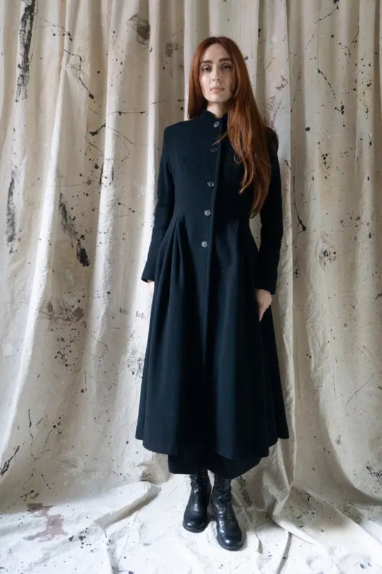 Linnea Wool Coat - Black